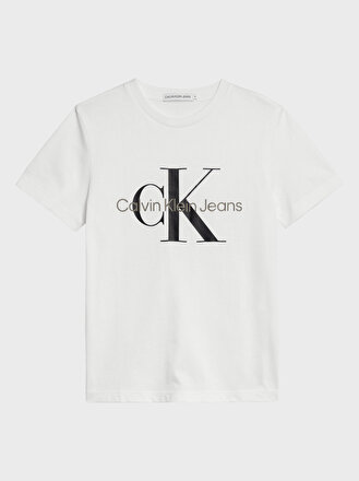 T shirt bianca calvin klein clearance