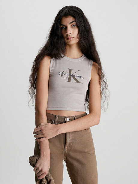 Kadın Mineral Dye Rib Tank Top