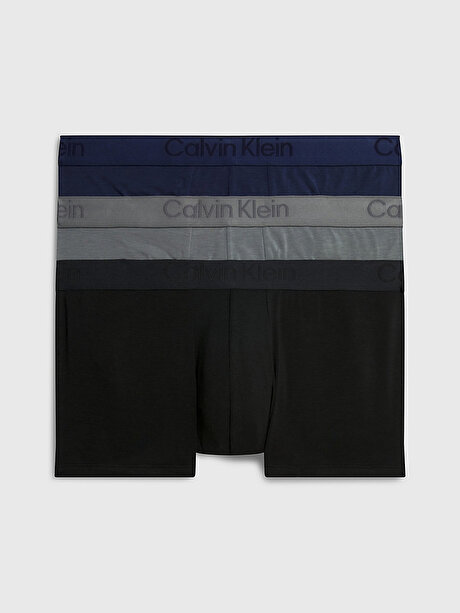 Erkek 3'Lü Low Rise Trunk Boxer Seti