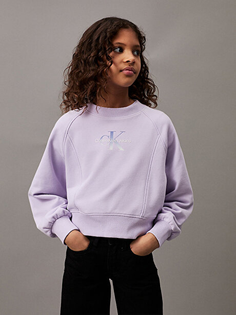 Kız Çocuk Gradient Monogram Sweatshirt