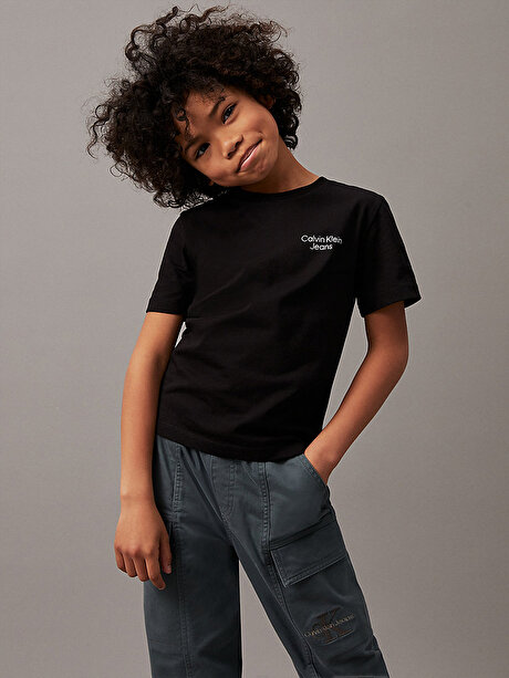 Erkek Çocuk Ckj Stack Logo T-Shirt