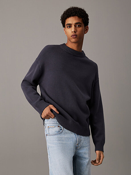 Erkek Cotton Wool Crew Neck Kazak