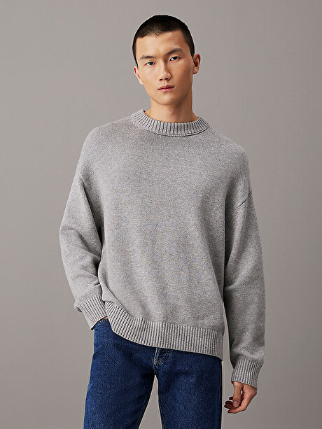 Erkek Cotton Wool Crew Neck Kazak