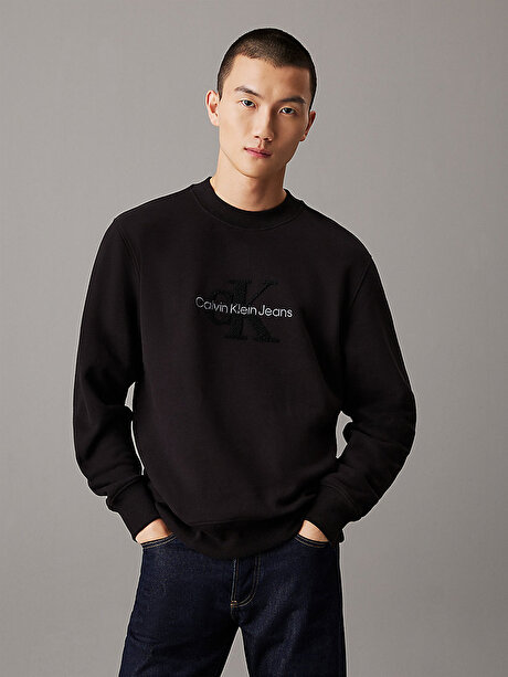 Erkek Chenille Monologo Sweatshirt