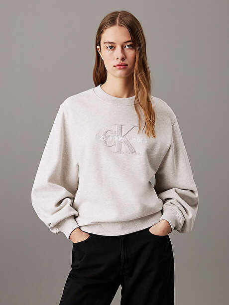 Kadın Chenille Monologo Sweatshirt