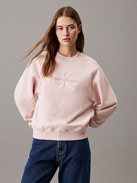 Kadın Chenille Monologo Sweatshirt