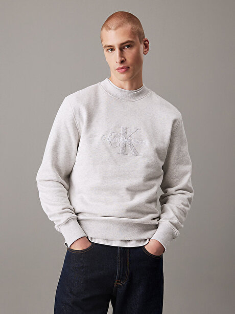 Erkek Chenille Monologo Sweatshirt