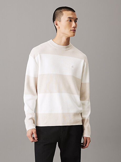 Erkek Cotton Crew Neck Kazak