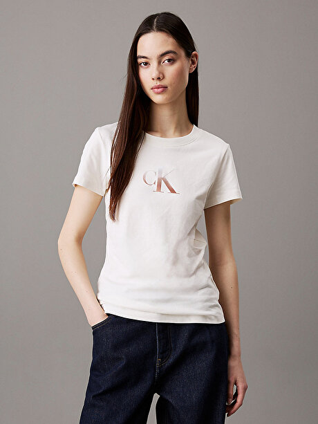 Kadın Gradient CK Slim T-shirt