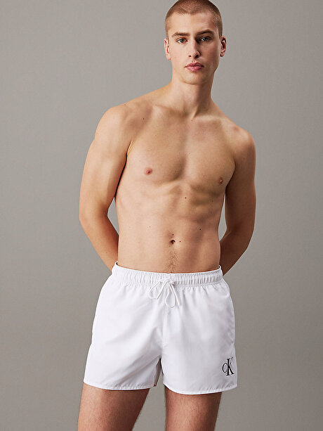 Erkek Short Drawstring Deniz Şortu