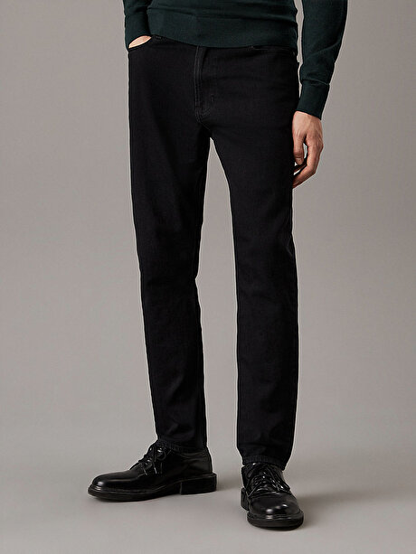 Erkek Tapered - Rinse Black Jean Pantolon