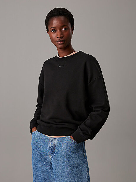 Kadın Nano Logo Crew Neck Sweatshirt