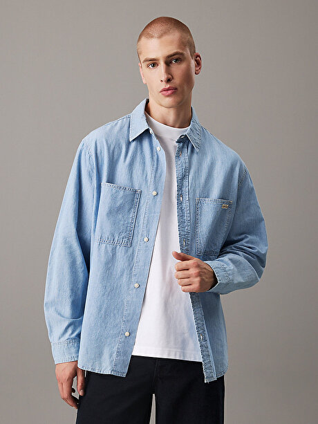 Erkek Easy Chambray Gömlek