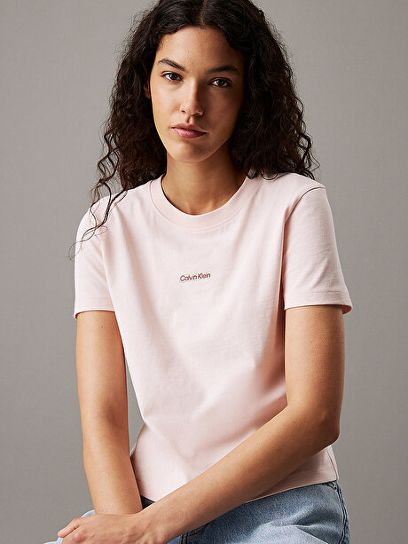 Kadın Placed Institutional T-shirt