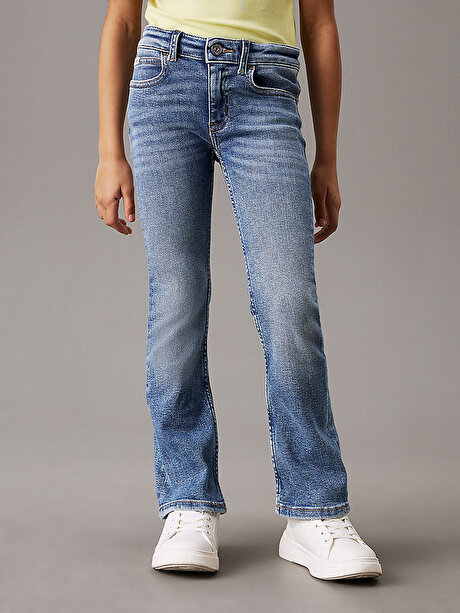 Kız Çocuk Essential Flare Blue Jean Pantolon