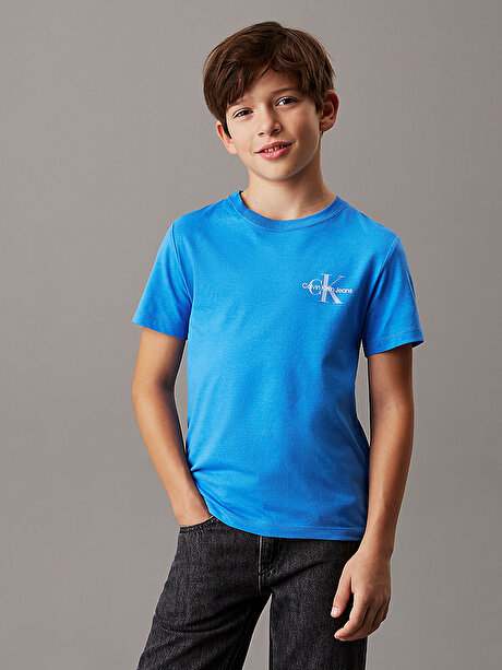 Çocuk Unisex Chest Monologo T-shirt