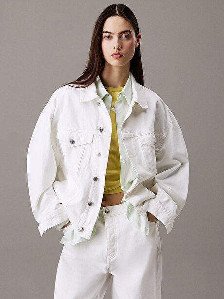 Kadın Boxy Denim Ceket