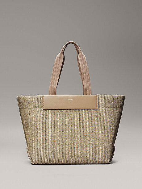Kadın CK Raffia Large Tote Çanta
