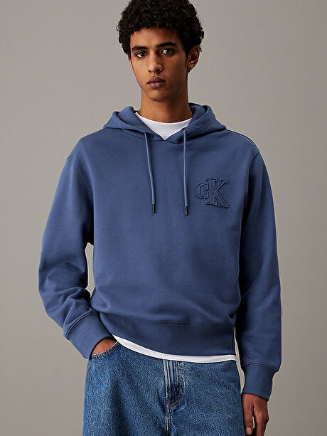 Erkek CK Applique Hoodie