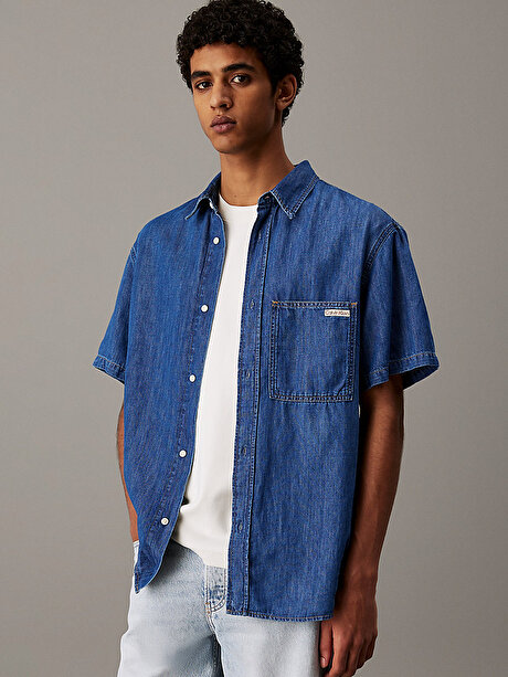 Erkek Regular Denim Gömlek
