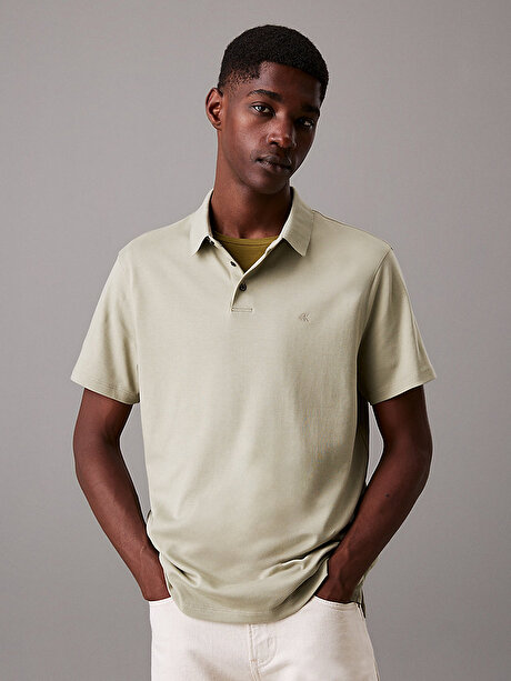 Erkek Supima Chest Polo T-shirt