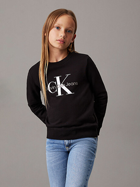 Çocuk Unisex CK Mogoram Terry Sweatshirt