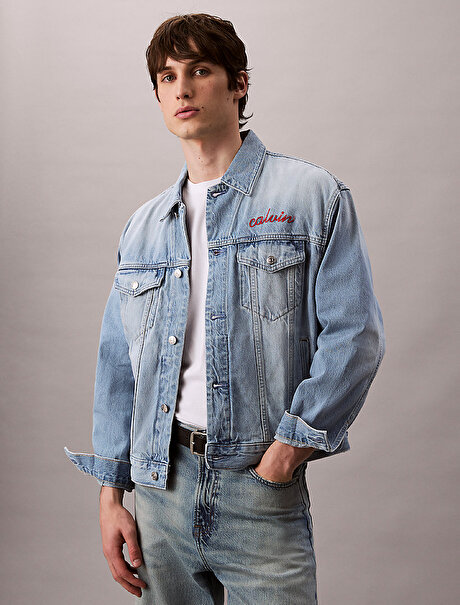Erkek 90s Reflection Denim Ceket