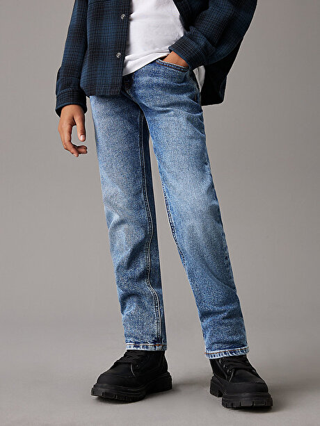 Erkek Çocuk Regular Straight Wash Jean Pantolon