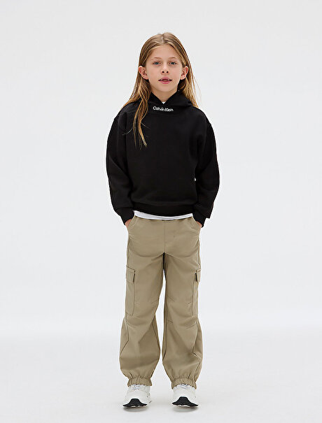 Erkek Çocuk Neck Embro Logo Sweatshirt