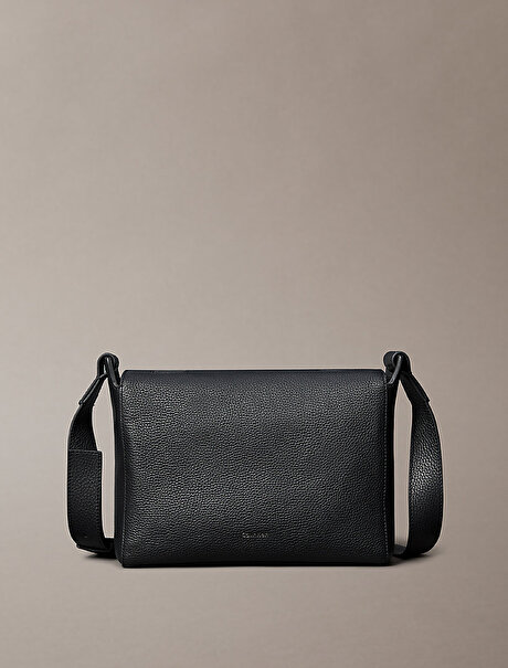 Erkek Micro Pebble Messenger Çapraz Çanta