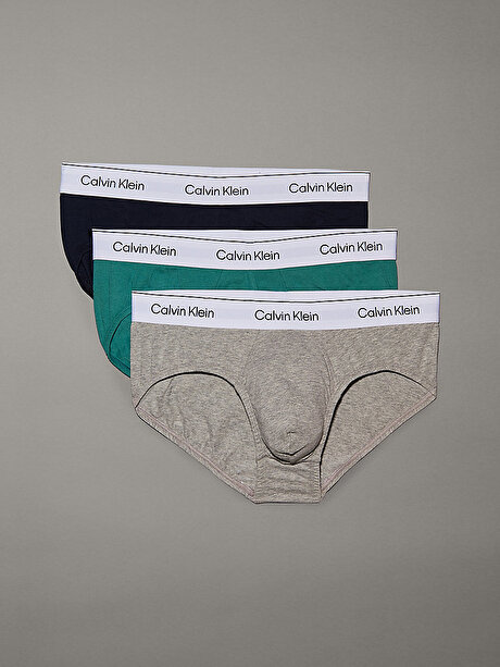 Erkek 3'lü Paket Hip Brief Slip Seti