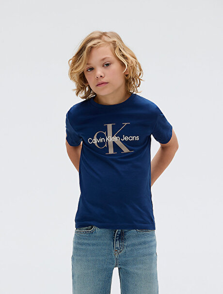 Çocuk Unisex CK Monogram T-shirt