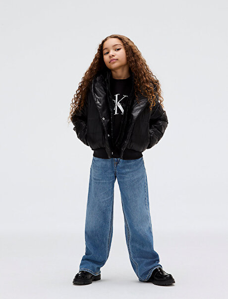 Kız Çocuk Archive Grid Puffer Mont