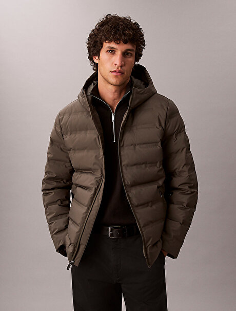 Erkek Packable Embossed Mont