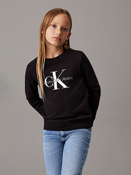 Çocuk Unisex CK Mogoram Terry Sweatshirt