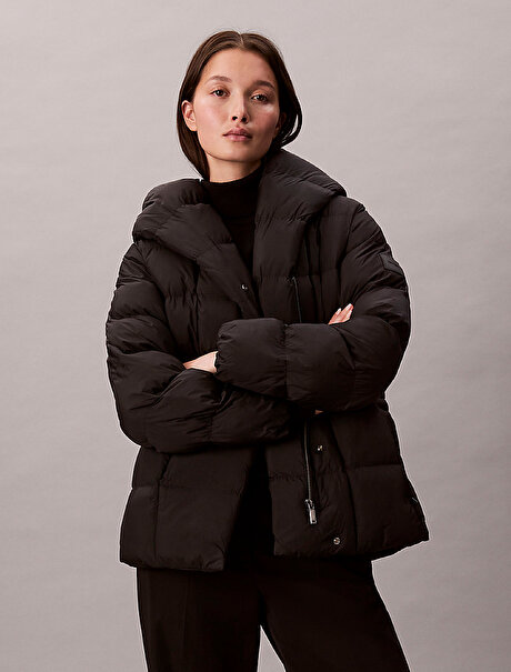 Kadın Shine Wrap Puffer Mont