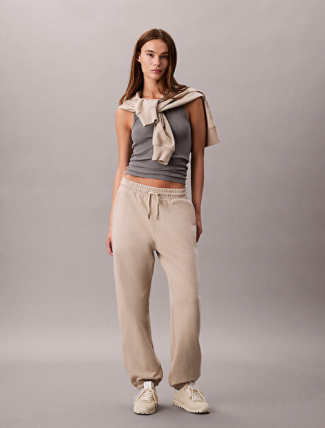 Kadın Premium Terry Emblem Eşofman Altı