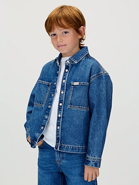 Erkek Çocuk Denim Overshirt Gömlek