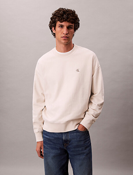 Erkek Premium Terry Monogram Sweatshirt