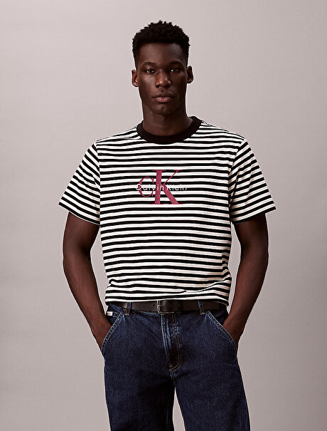 Erkek 20s Stripe Jersey T-shirt