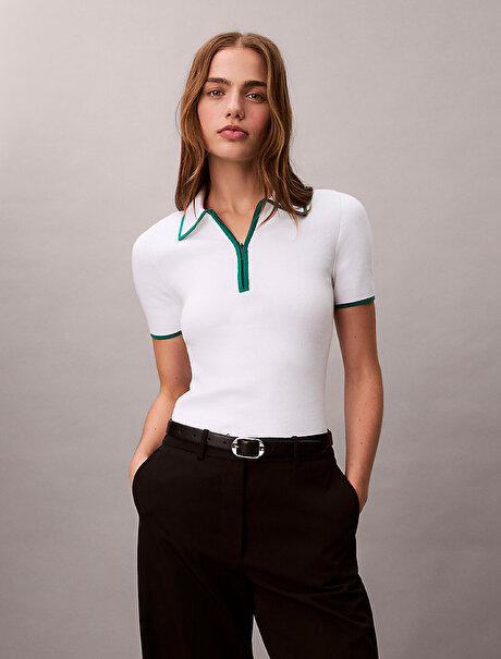 Kadın Short Sleeve Polo T-shirt