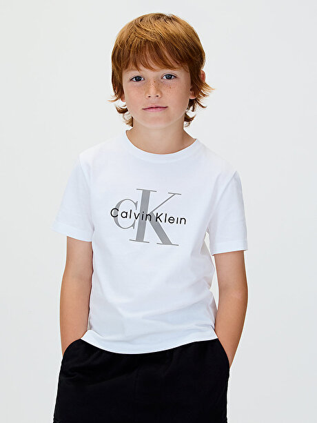 Çocuk Unisex CK Monogram T-shirt