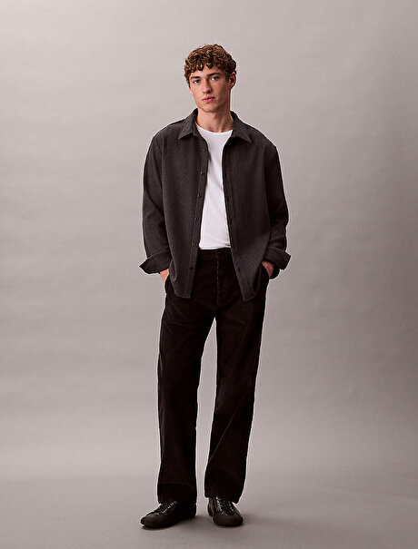 Erkek 90s Straight Corduroy Pantolon