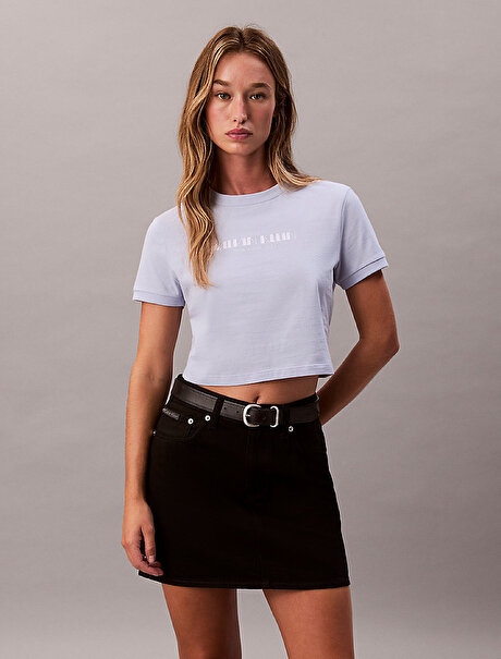 Kadın Logo Croppen T-shirt