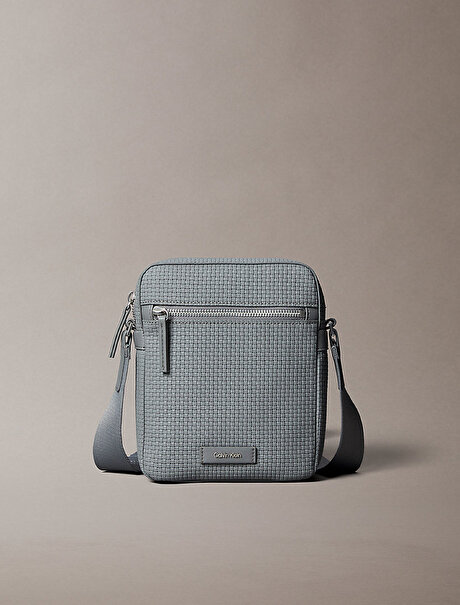 Erkek Embossed Woven Reporter Çanta