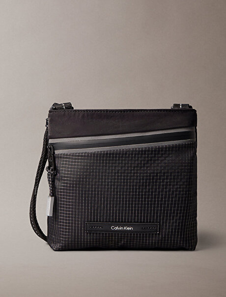 Erkek Striped Utility Çapraz Çanta
