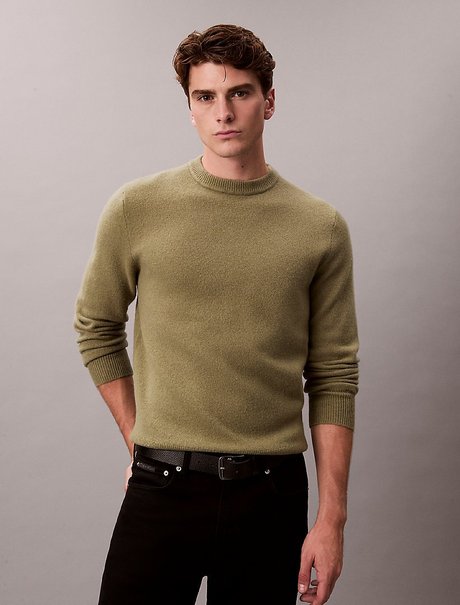 Erkek Cozy Wool Crewneck Kazak
