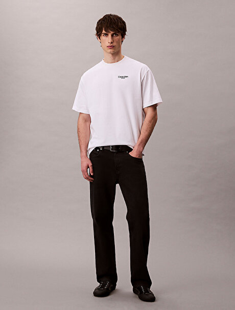 Erkek Logo Back Print T-shirt