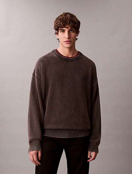 Erkek Easy Cotton Crewneck Kazak