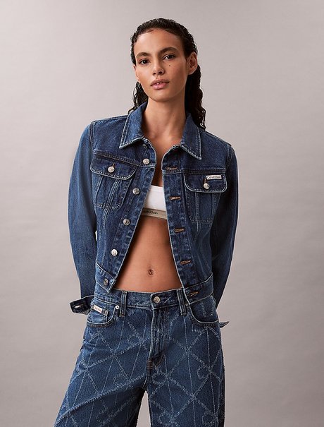 Kadın Cropped 90s Denim Ceket